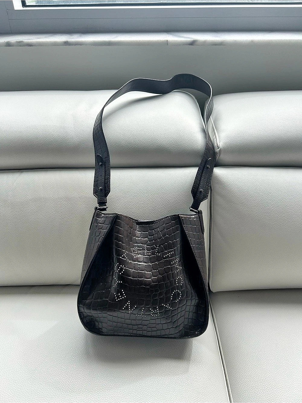Stella McCartney Appaloosa Small Bucket Bag Brown